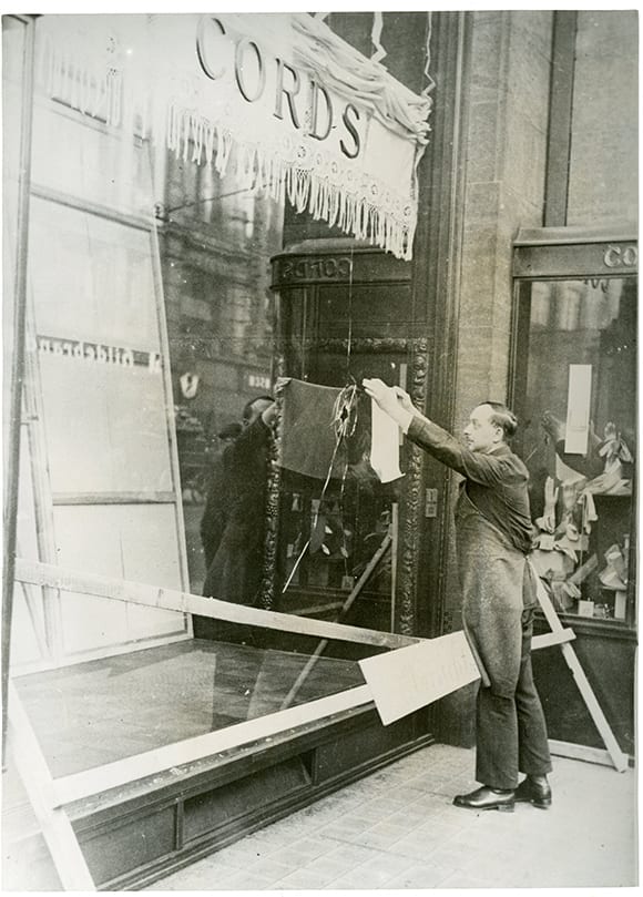 Kristallnacht #2 glass repairs